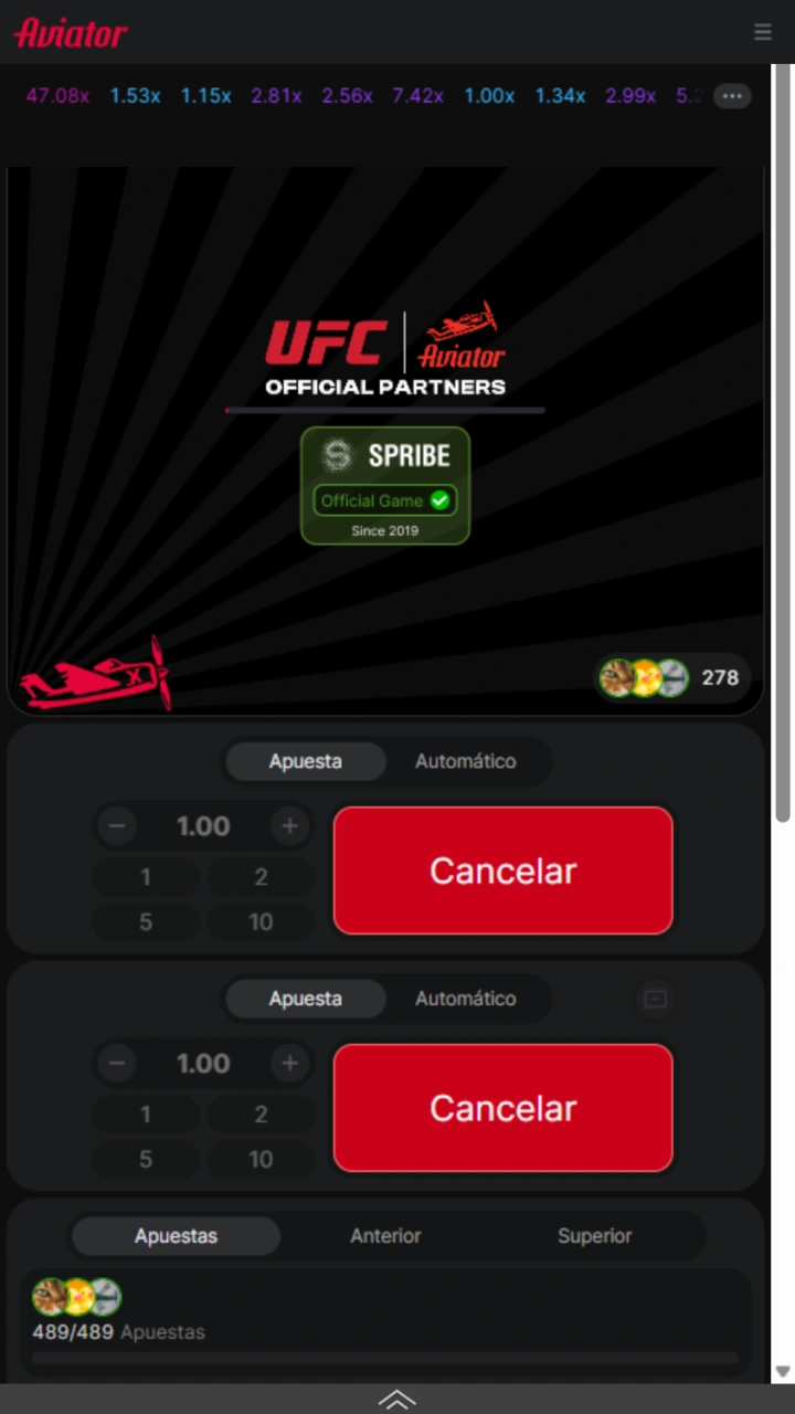 Easily set up your bet on the interactive panel of the Aviator game at 1win.