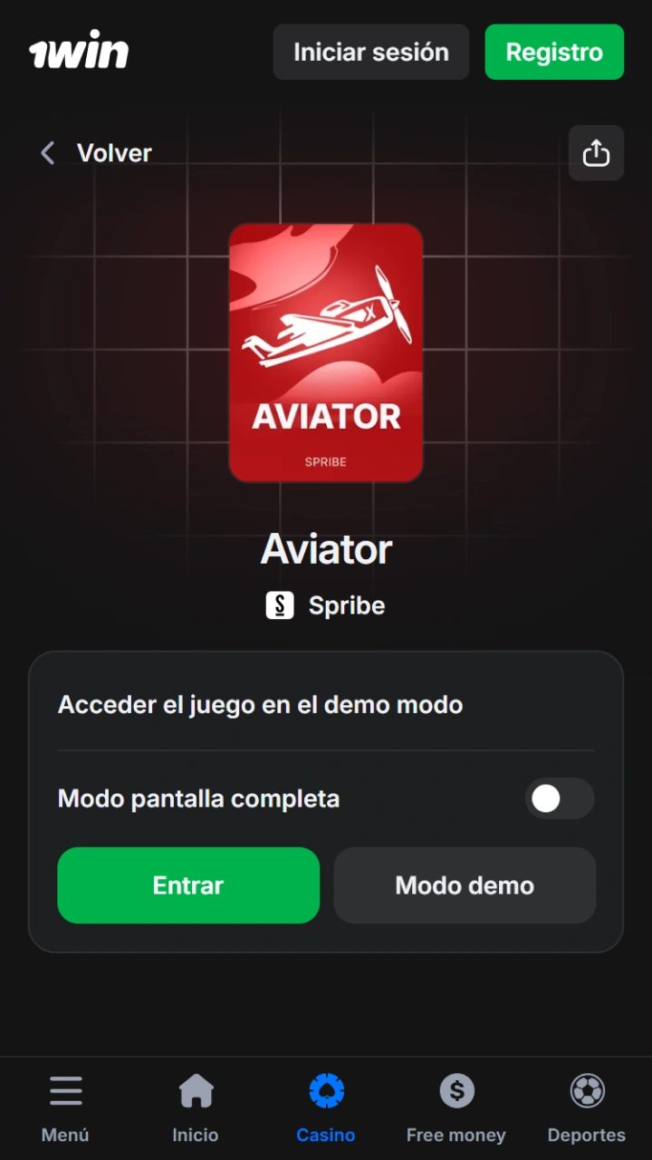Enjoy the Aviator game in demo or real mode at the 1win casino.
