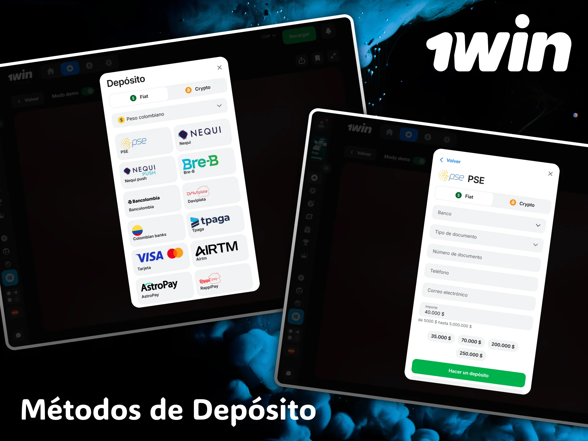 The 1win casino offers fast and secure deposit methods to play Aviator.