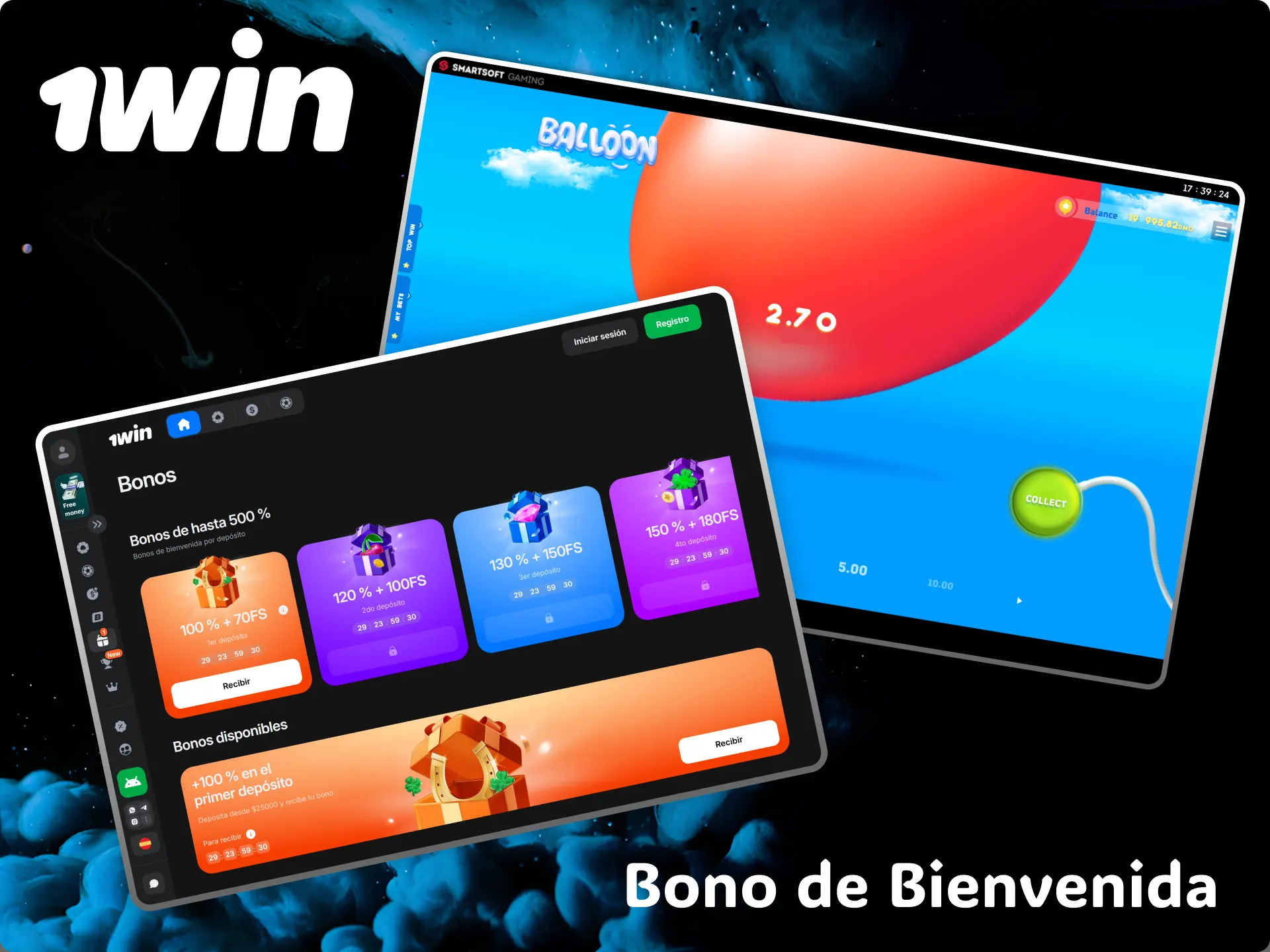 Take advantage of 1win casino's generous welcome bonus to boost your winnings at Balloon