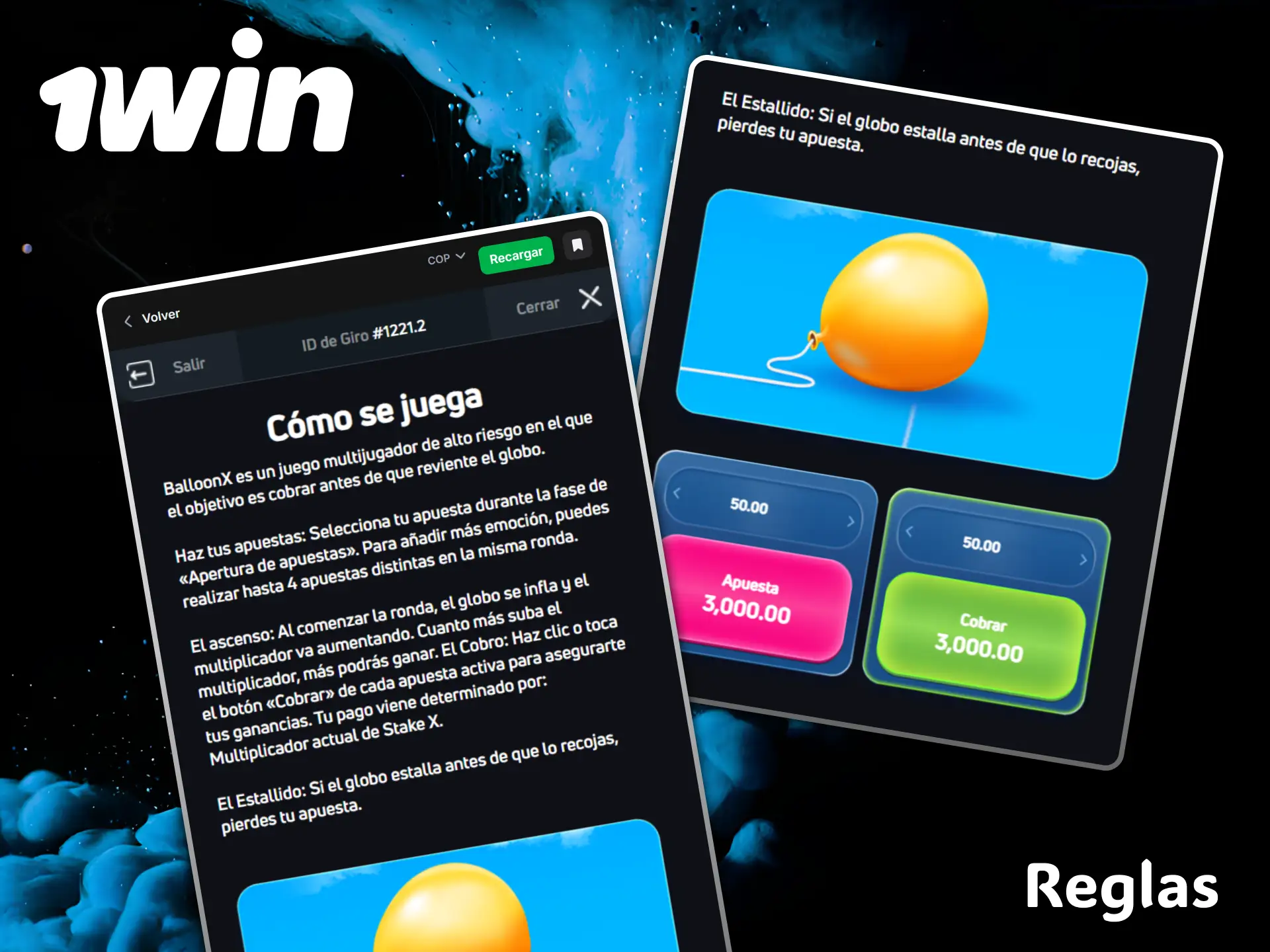 Learn the simple rules of Balloon to multiply your winnings at the 1win casino.