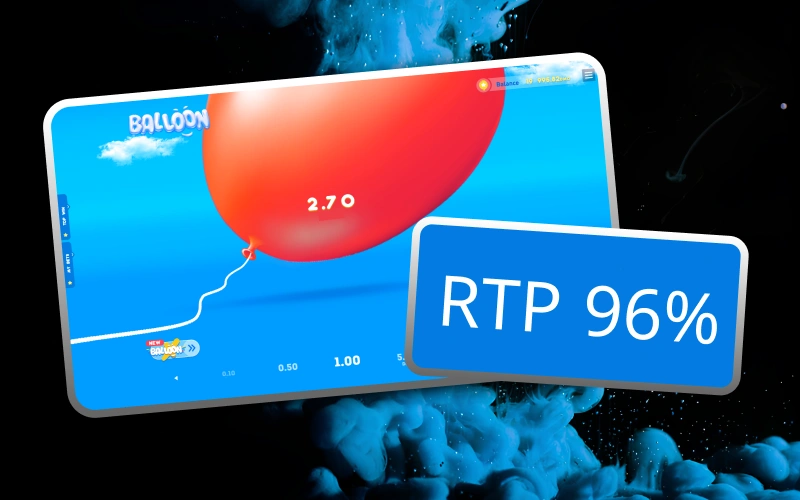 The fun Balloon game at 1win casino stands out for its excellent certified RTP of 96%.