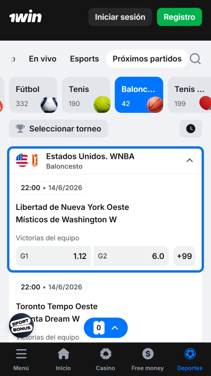 Choose the ideal basketball game to make your winning predictions on 1win.