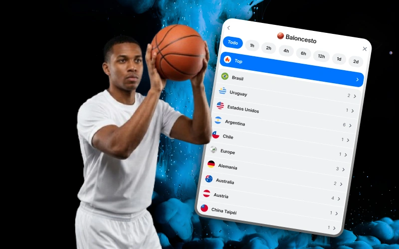 Experience the passion of the best basketball leagues by betting with total ease at 1win.