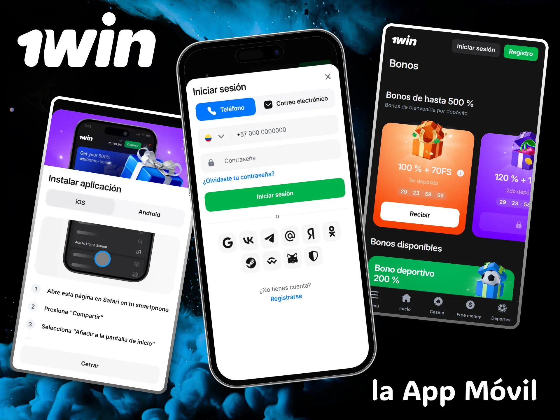 Install the modern 1win mobile app to play and bet from anywhere.