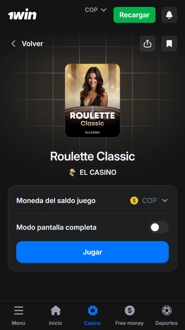 Select your favorite game and click play to win at 1win casino.