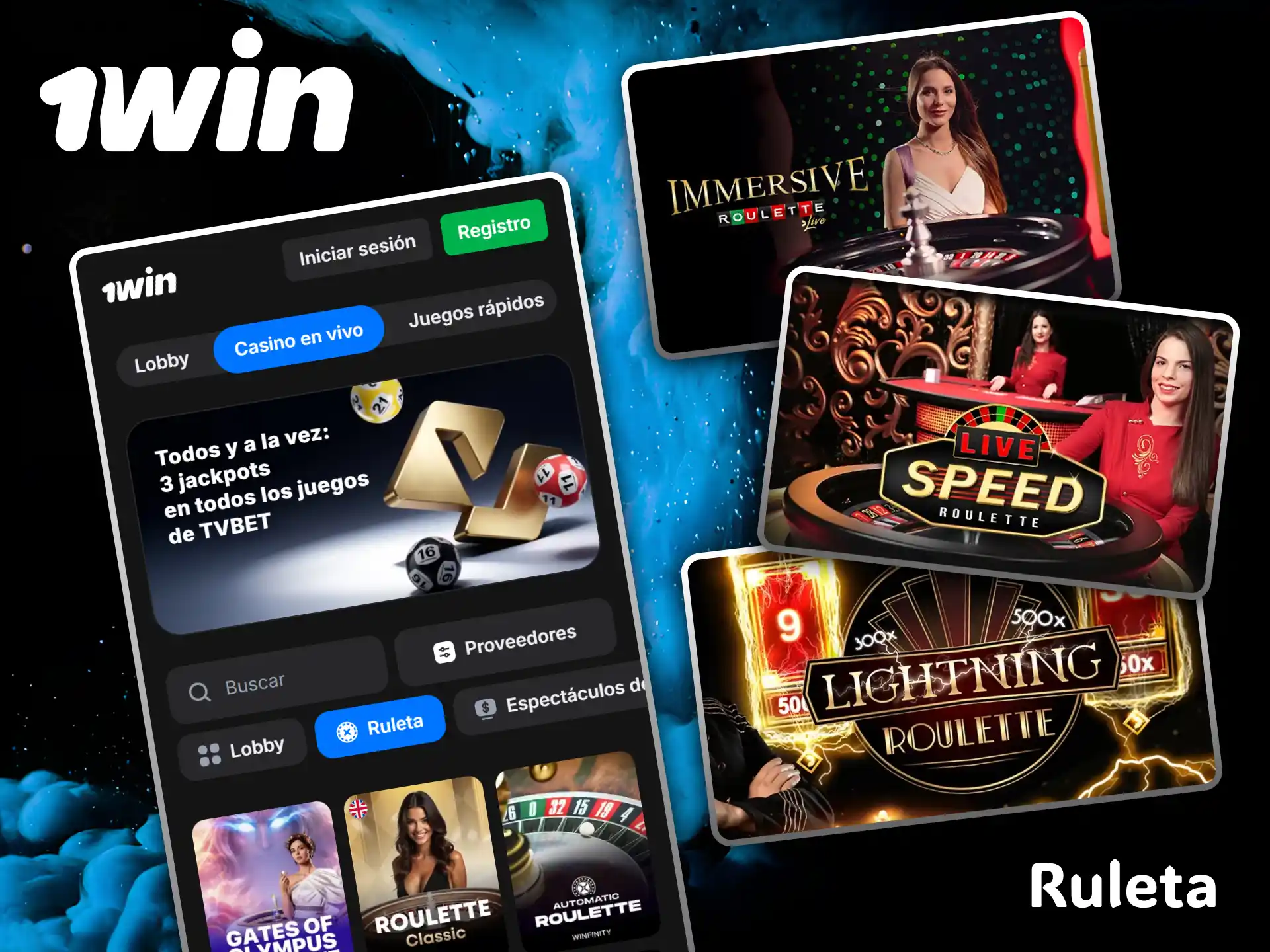 Feel the adrenaline rush by betting on the dynamic live roulette games inside the 1win casino.