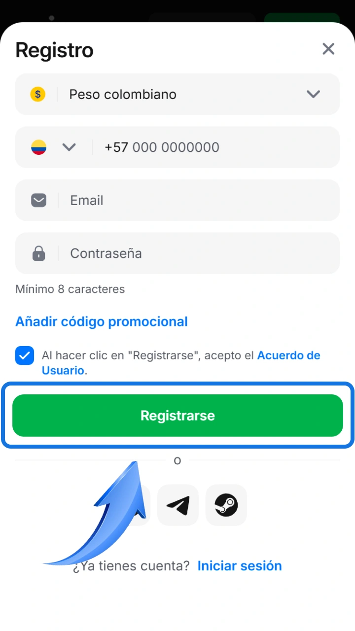 Create your account quickly and securely to start earning on 1win.