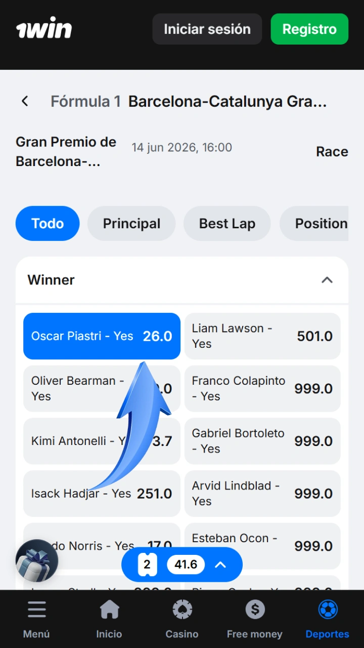 Choose the best Formula 1 Grand Prix races on the great 1win platform.