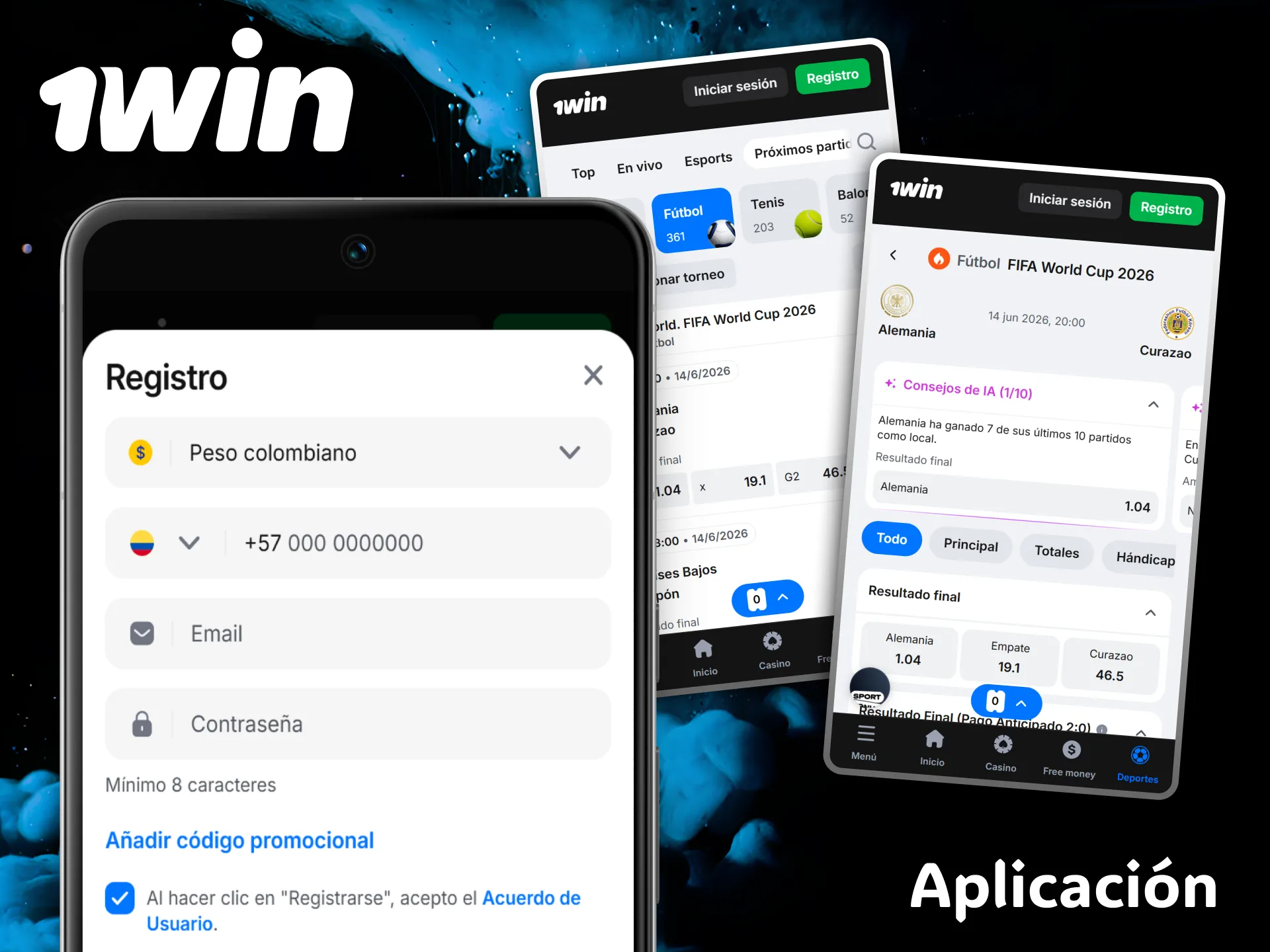 Download the excellent 1win mobile app to place your football sports bets.