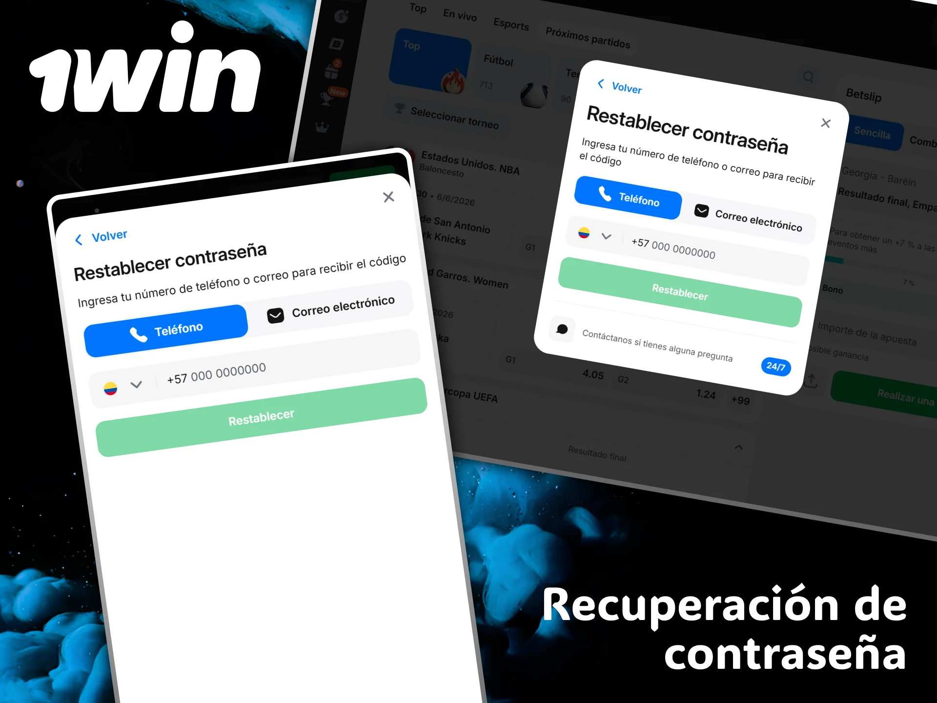 The 1win platform has a fast and secure password recovery system.