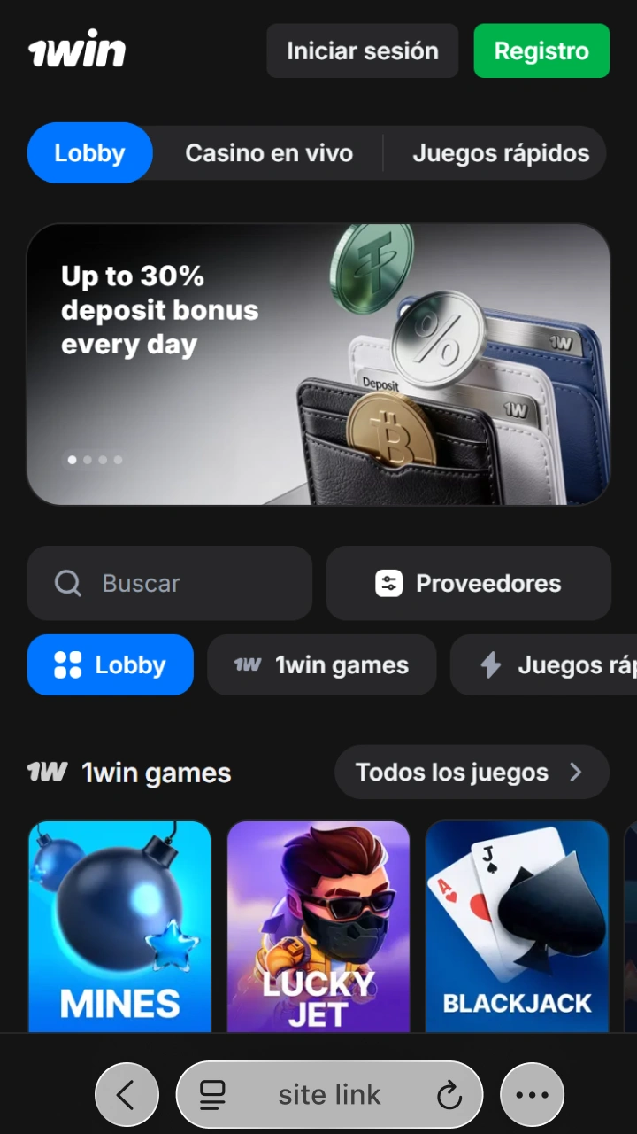 Visit the official 1win website to start playing the exciting JetX.
