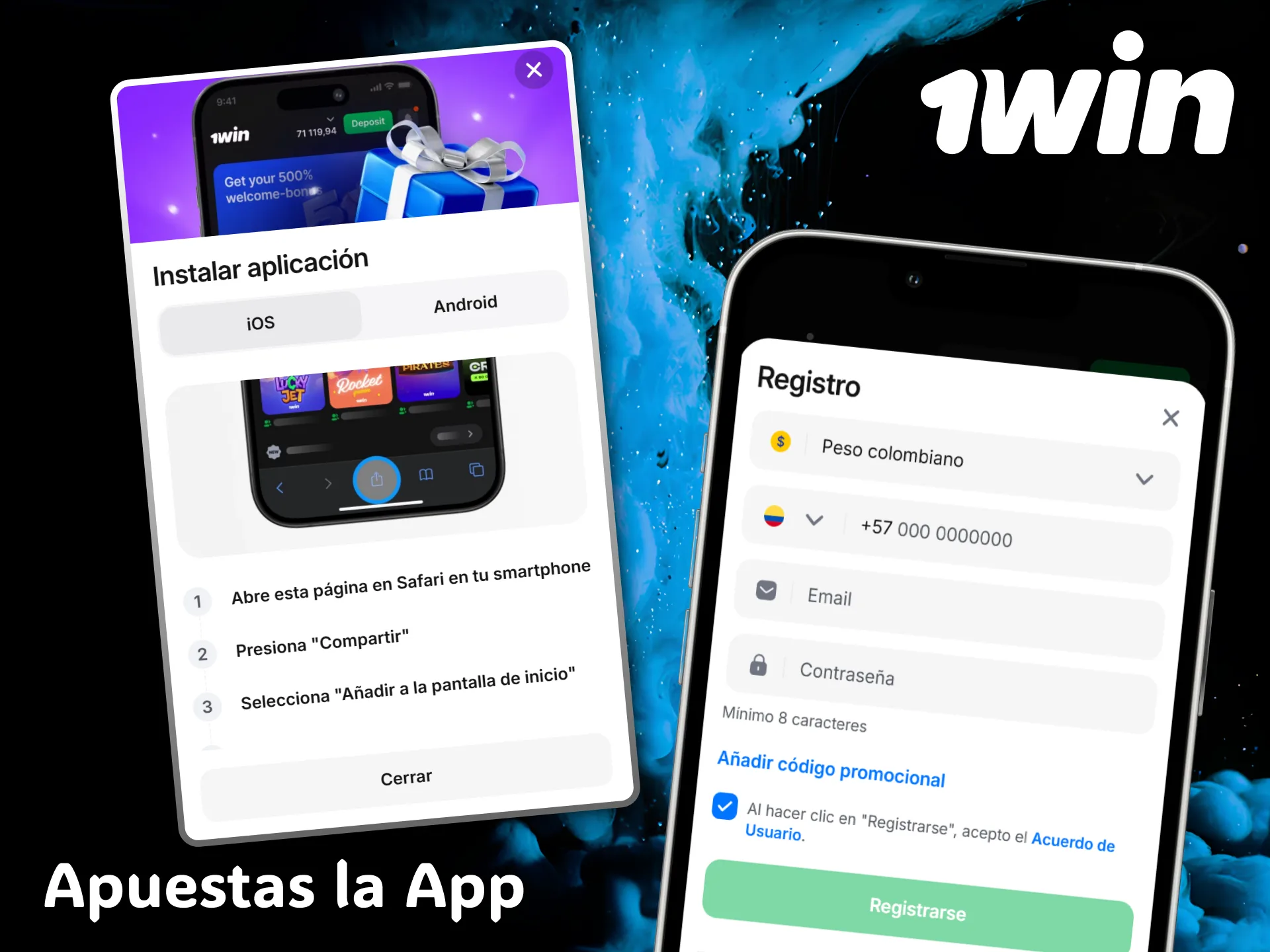 Install the convenient 1win mobile app to track your LoL games.