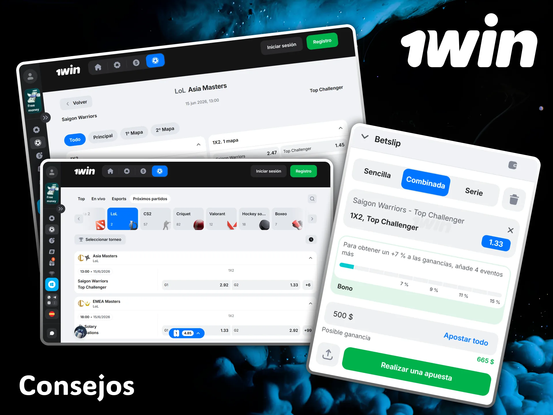 Take advantage of the best LoL tips to win your strategic bets on 1win.