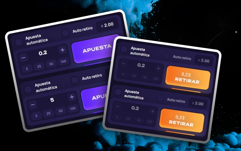 Increase your chances of success by using Lucky Jet's dual bet option at 1win.