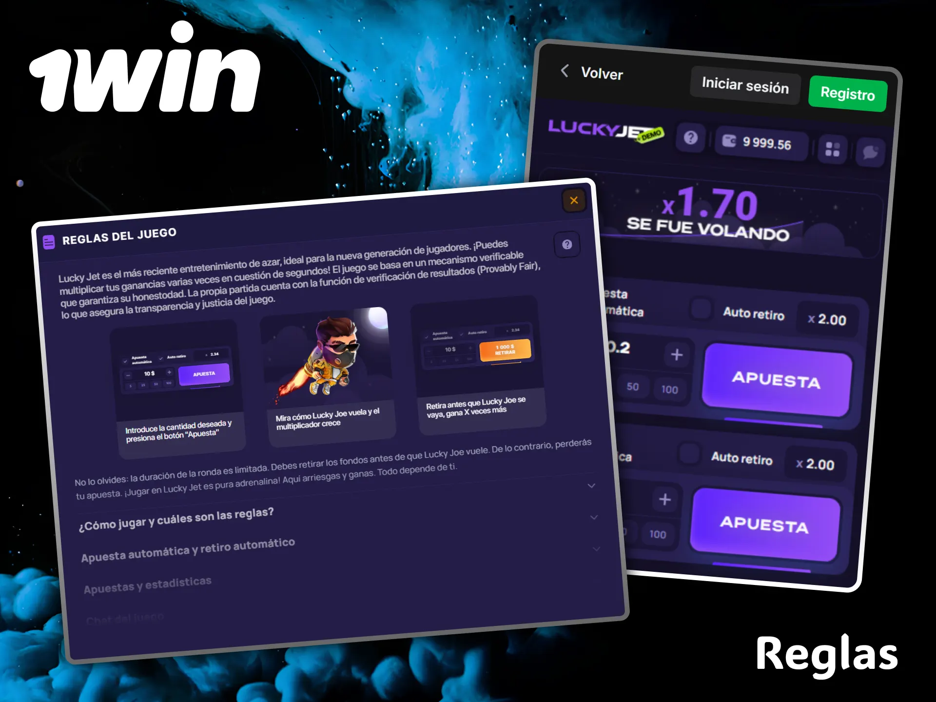 Learn the simple rules of Lucky Jet and fly to victory at 1win casino.