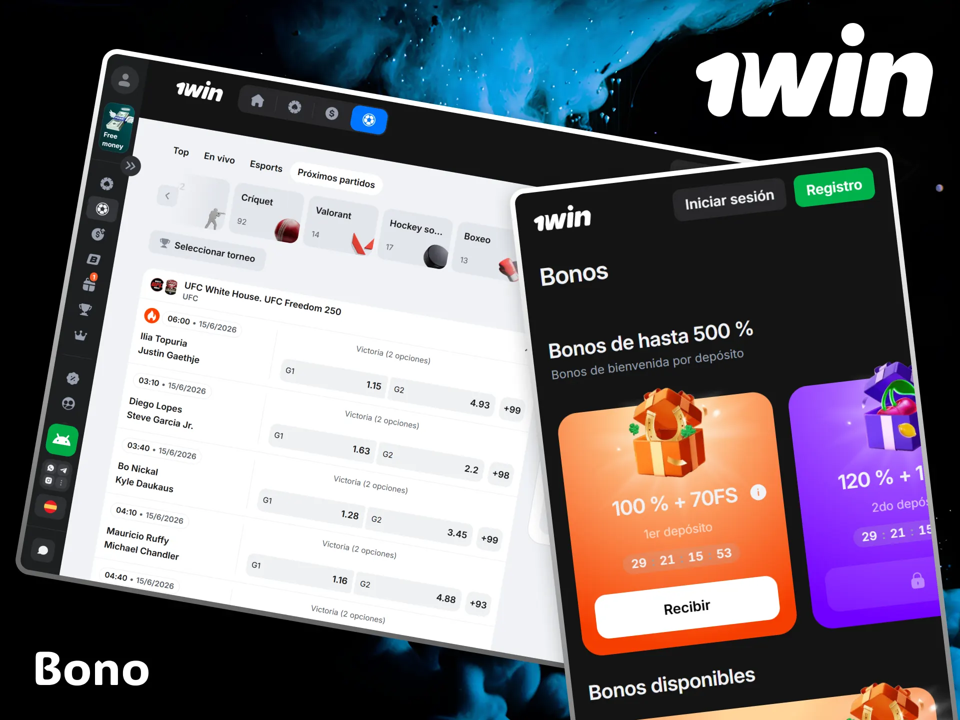 Claim your magnificent welcome bonus to multiply your MMA bets at 1win.