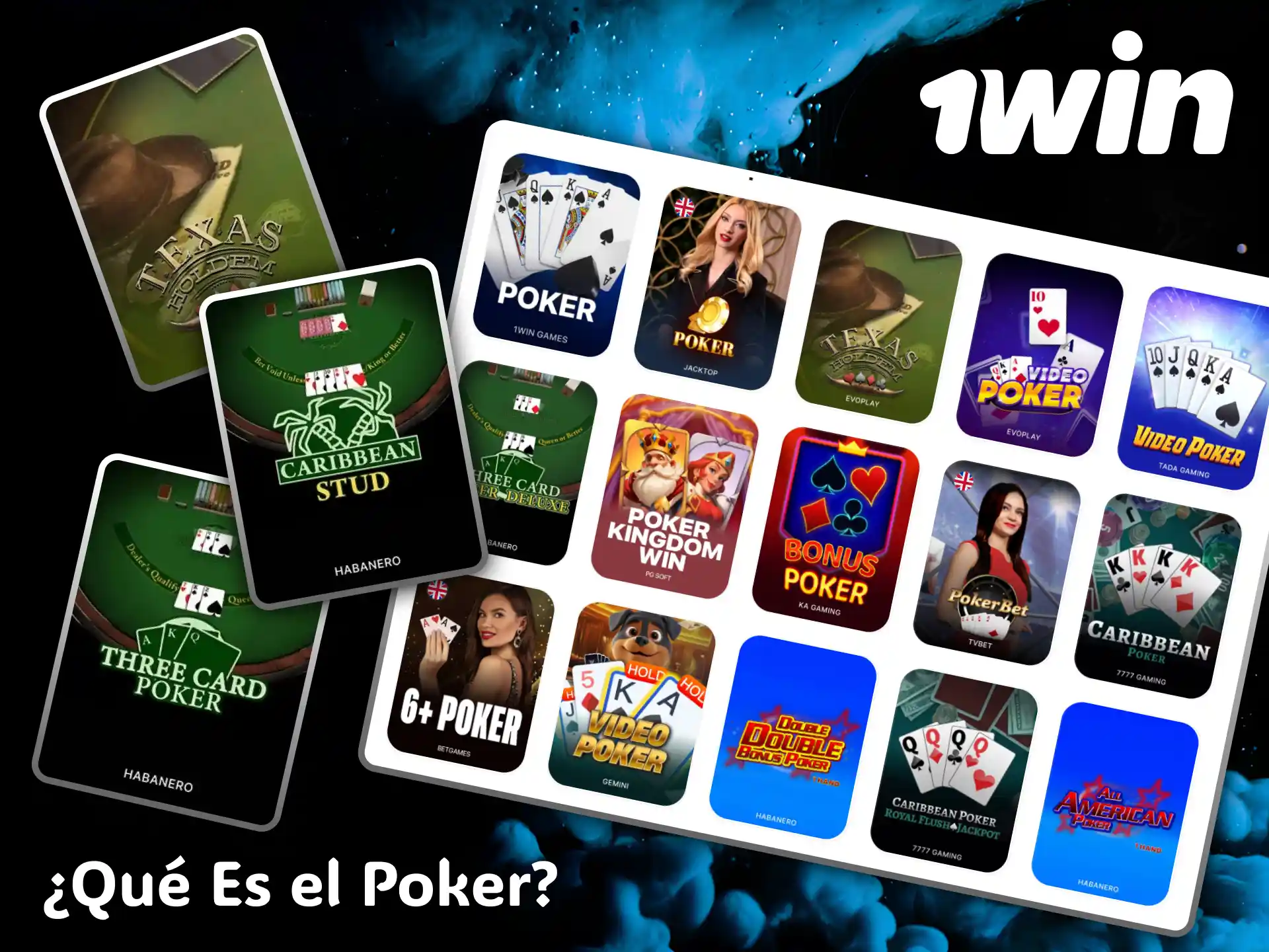 Discover what Poker is and learn about all its exciting variations at 1win casino.
