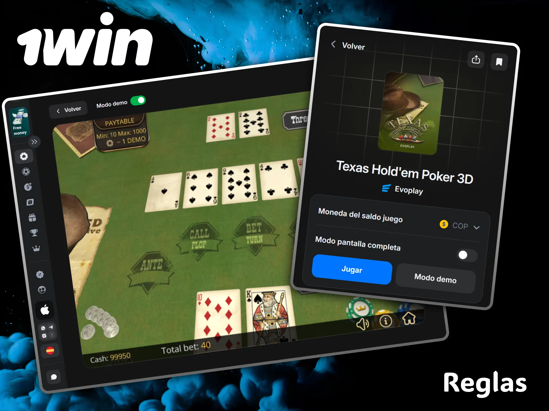 Learn the clear rules of Poker to start winning prizes at 1win casino.