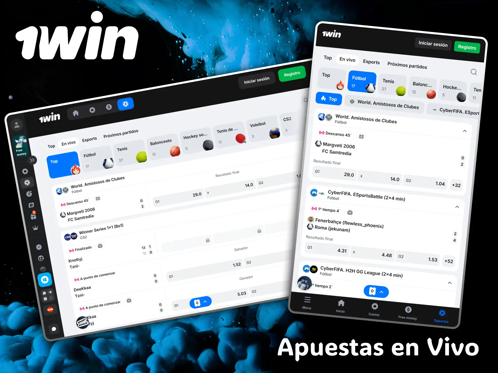 Feel the adrenaline of sports with live betting on the 1win platform.