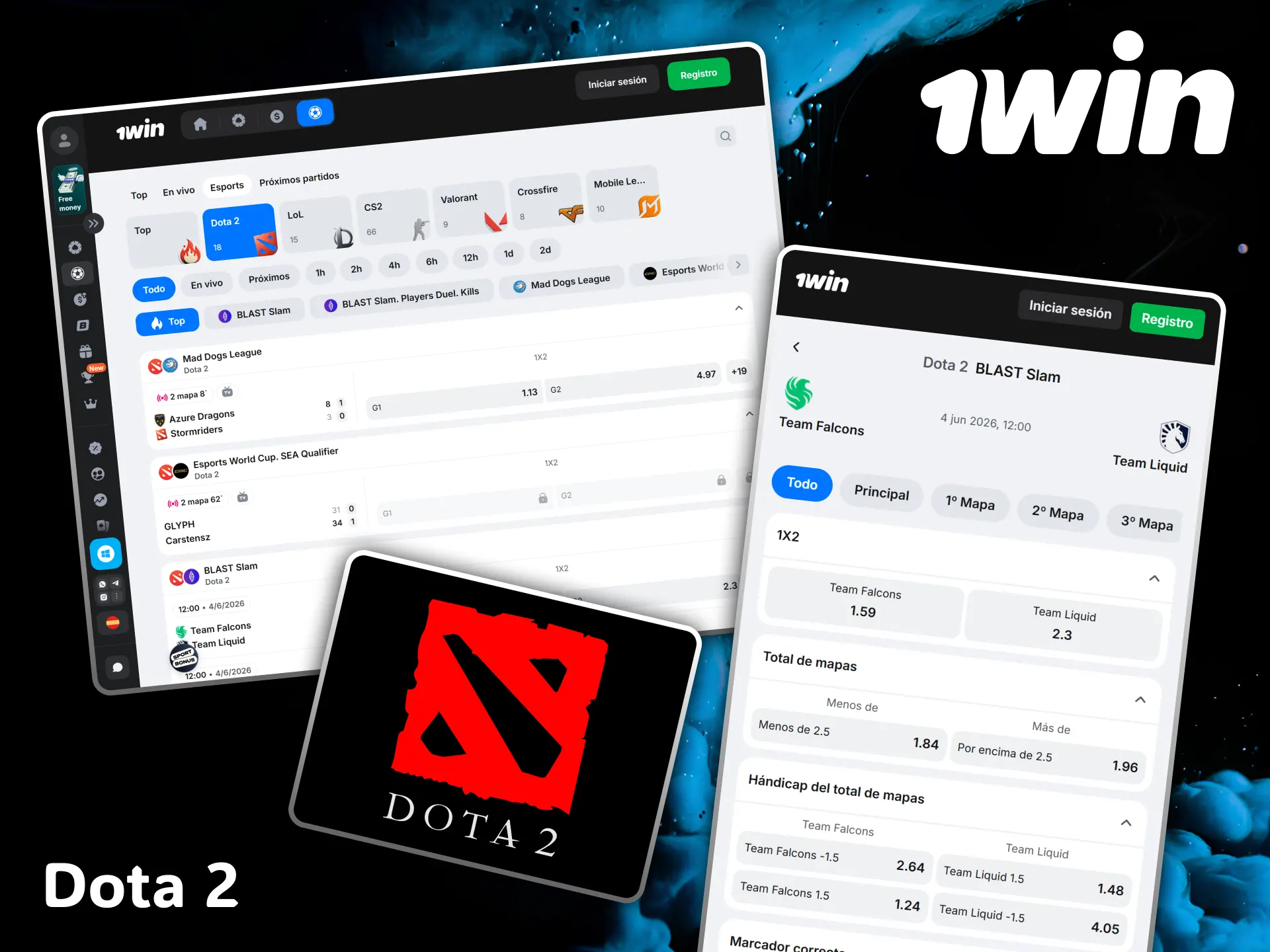 Exciting bets on Dota 2 with the best odds at the renowned bookmaker 1win.