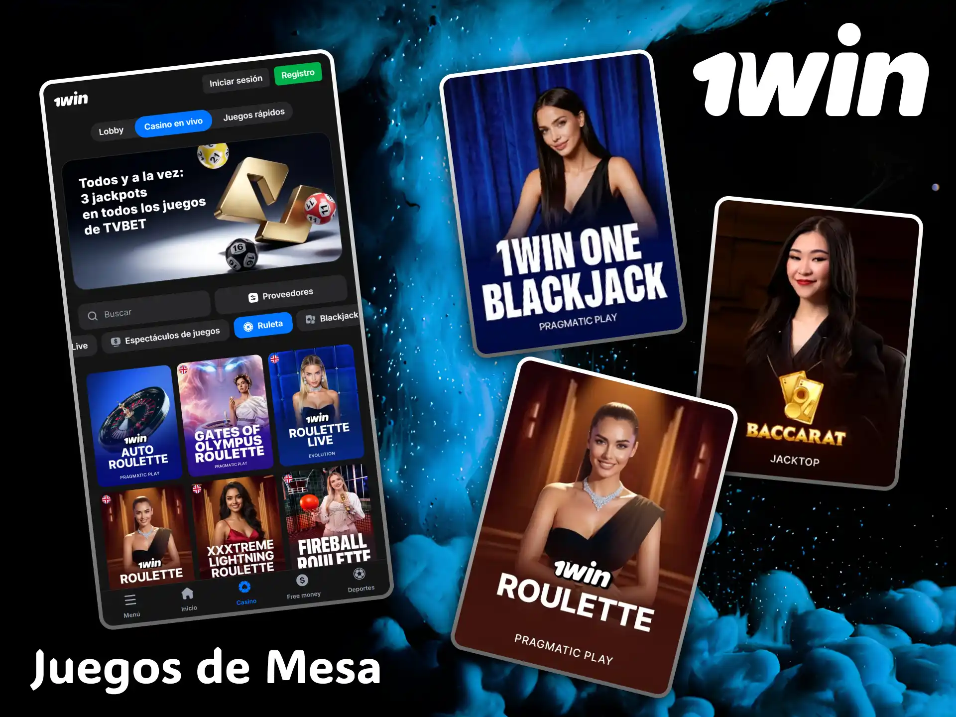 The 1win casino offers the best classic table games with high-quality graphics.