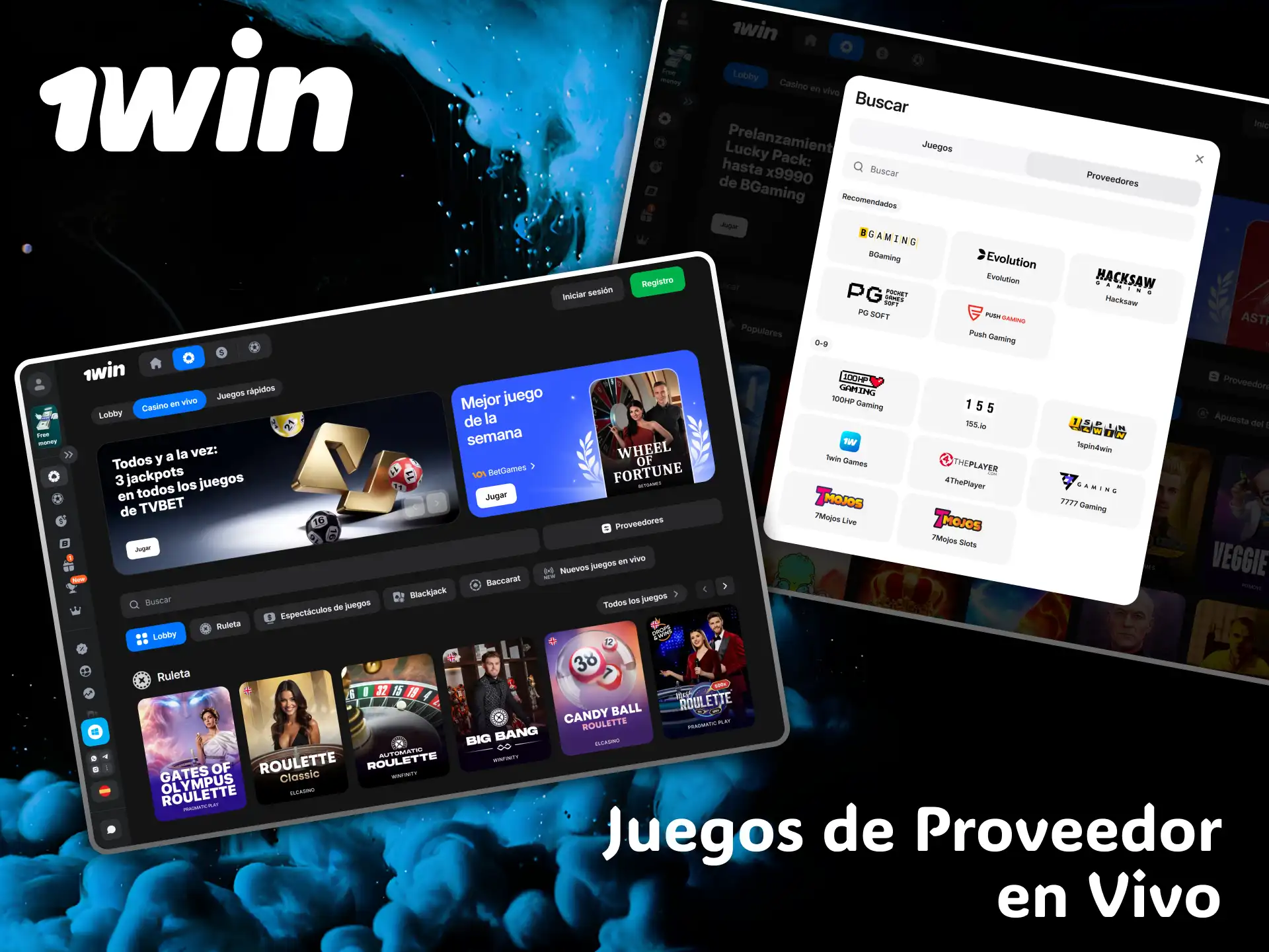 Have a blast with the magnificent live provider games at 1win casino.