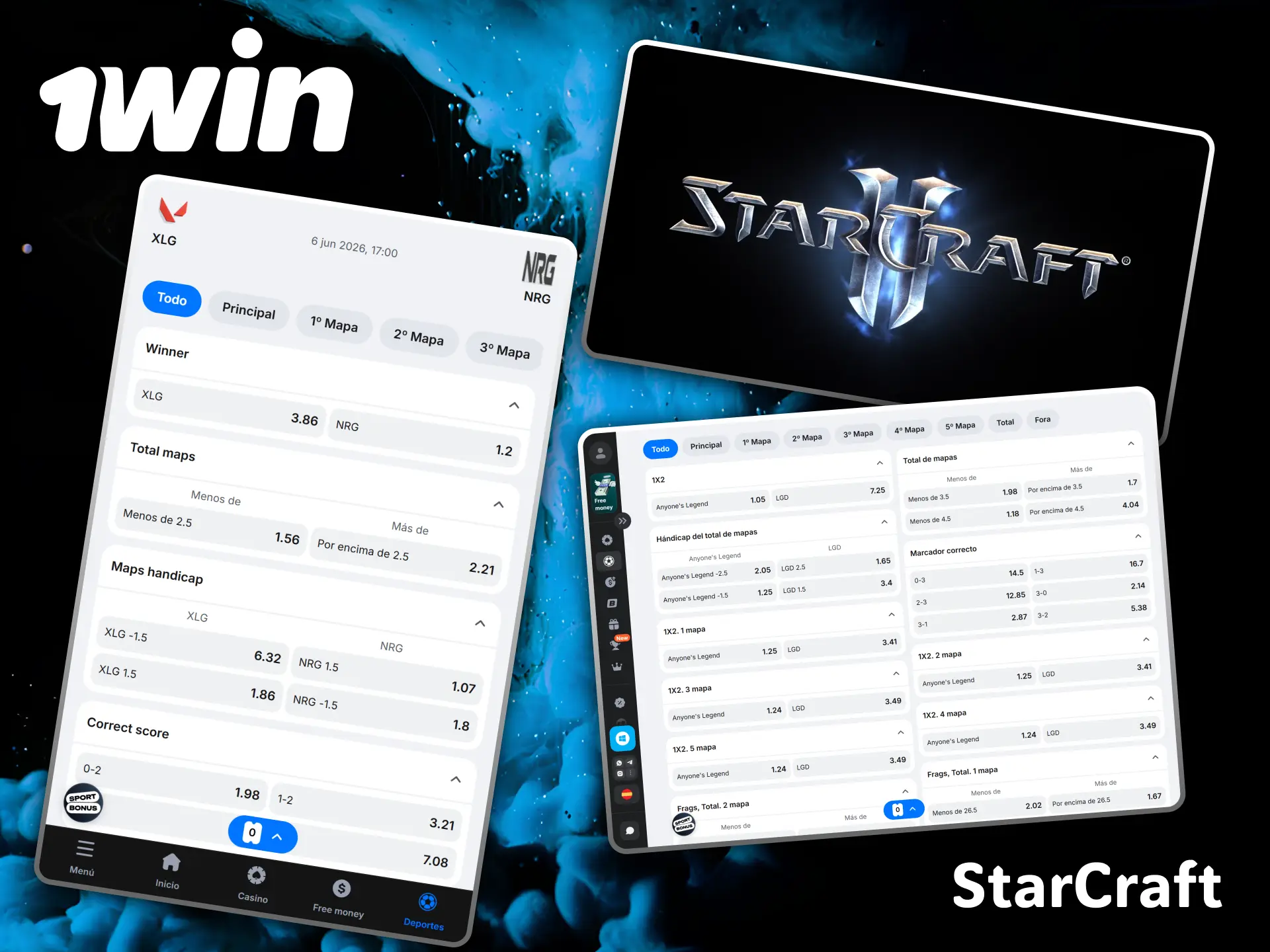 Support your favorite StarCraft strategists with the spectacular odds from the 1win platform.