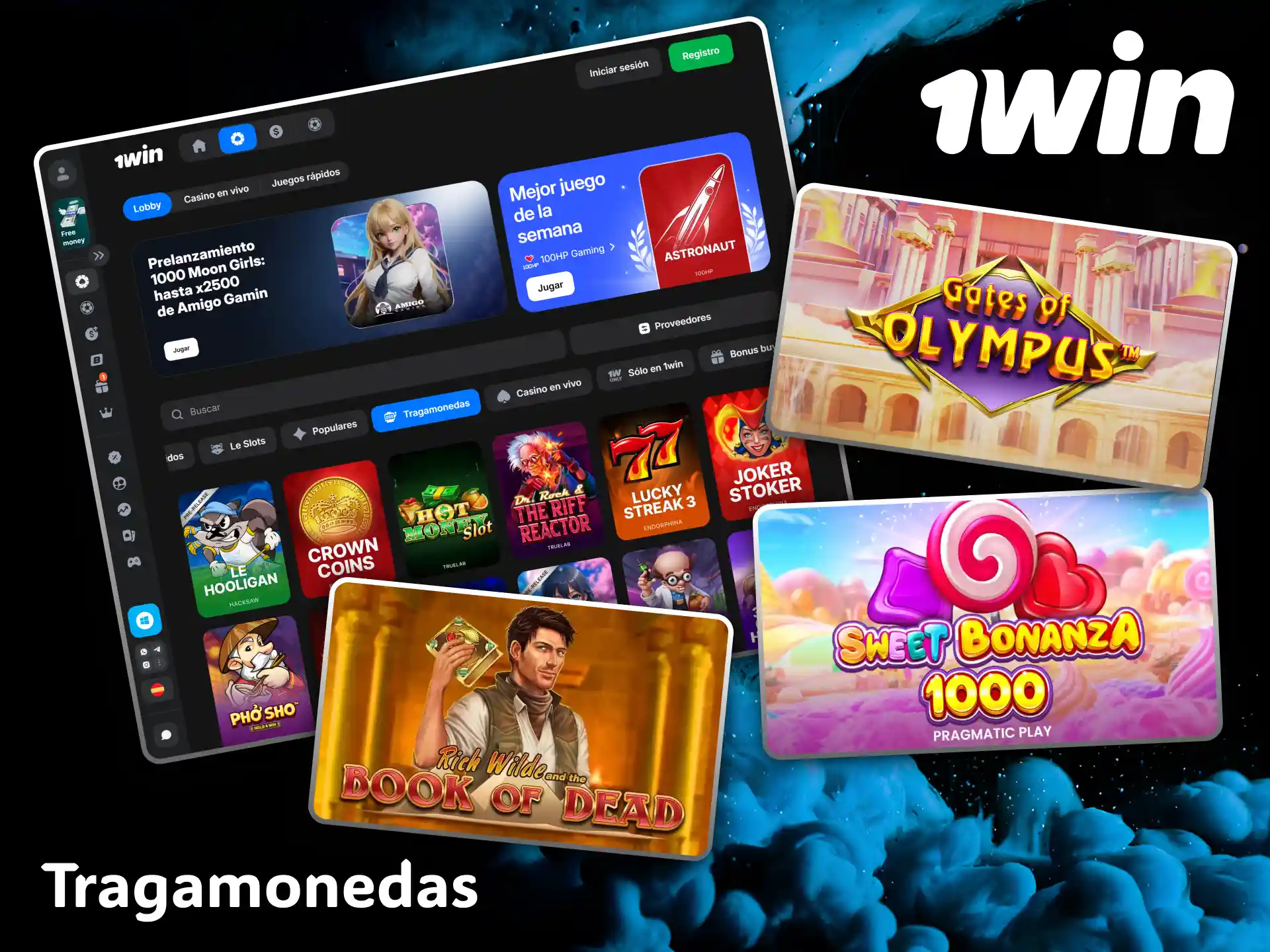 The 1win casino has a fantastic and colorful selection of very popular slots.