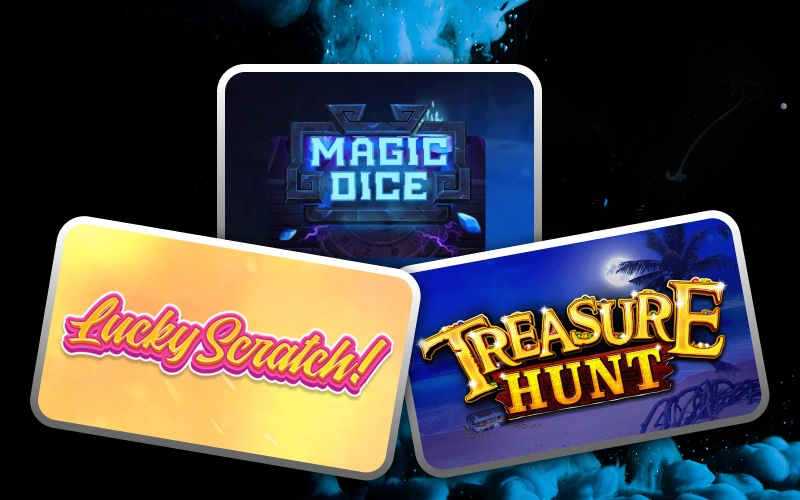 Try the fun scratch cards and lotteries with instant prizes on the great 1win platform