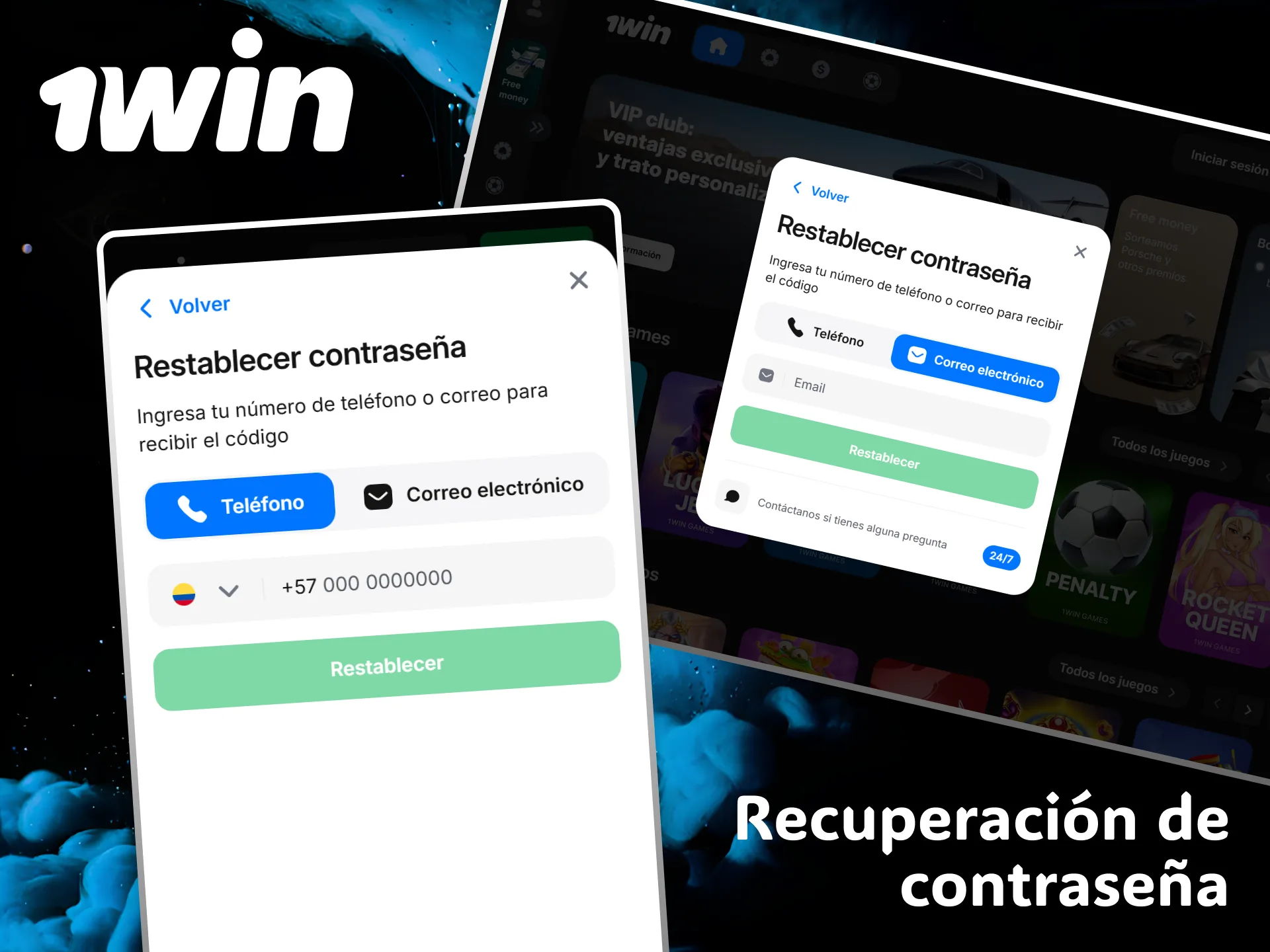 1win's simple system allows you to perform a password recovery without complications.