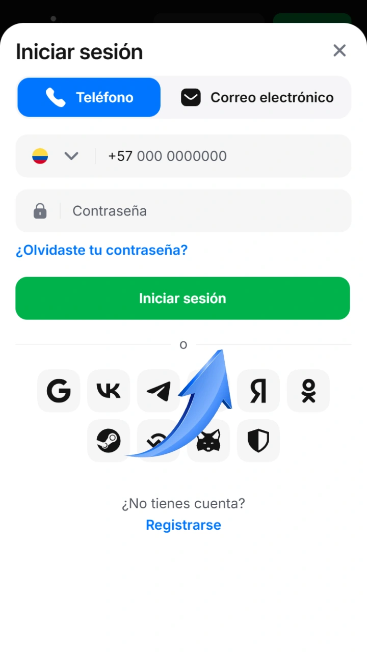 Log in quickly to access the payments panel within 1win.