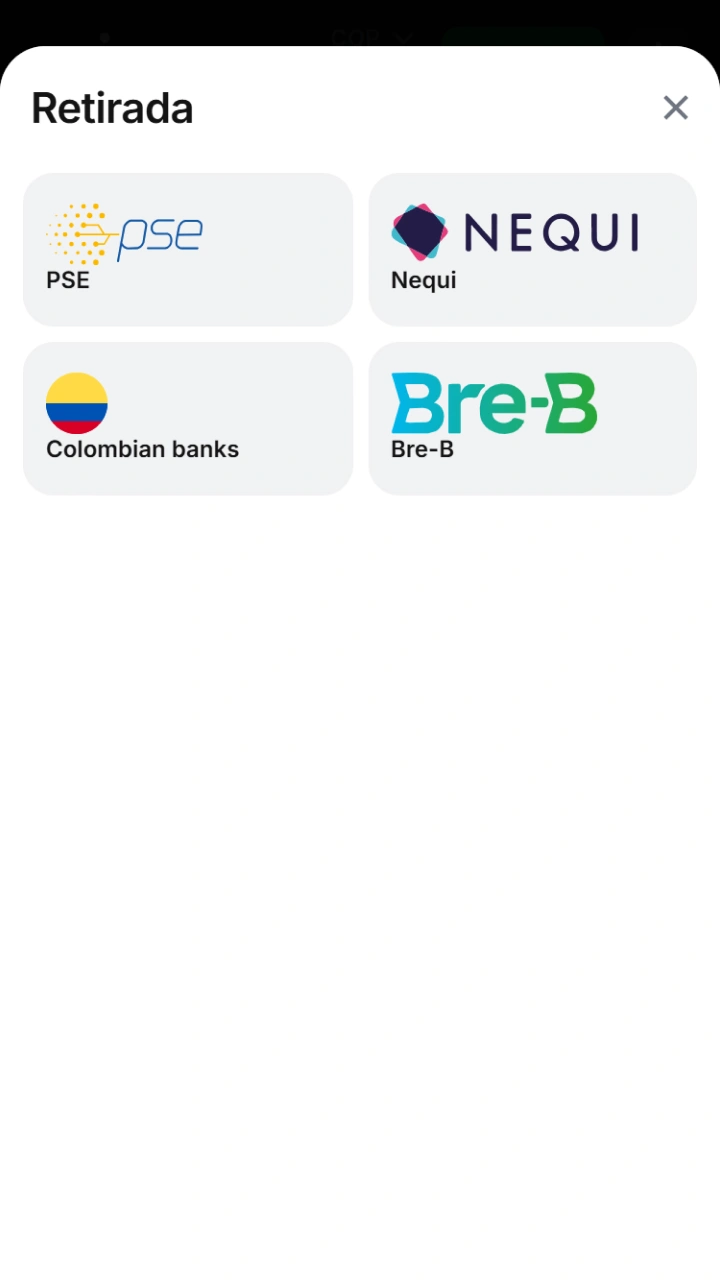 Choose your withdrawal method from the local options built into 1win.