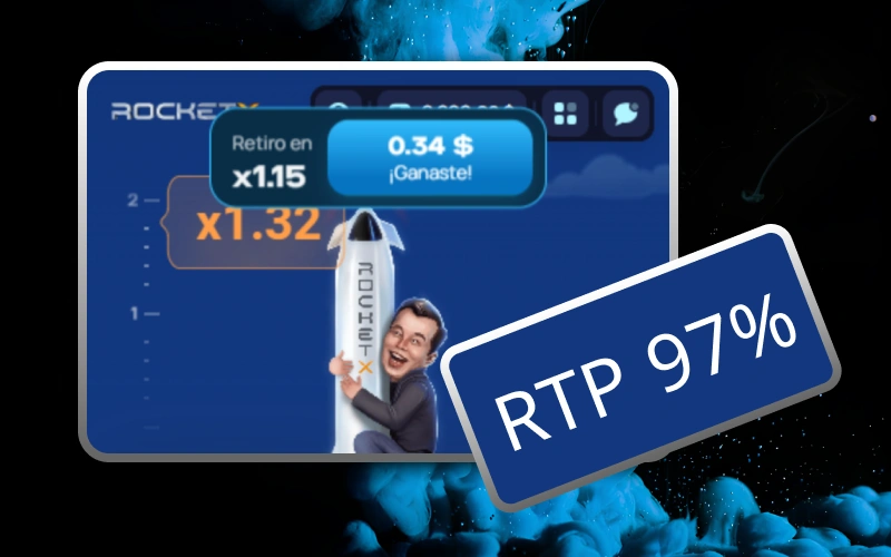 The fast-paced game Rocket X at 1win casino stands out for its incredible RTP of 97%.