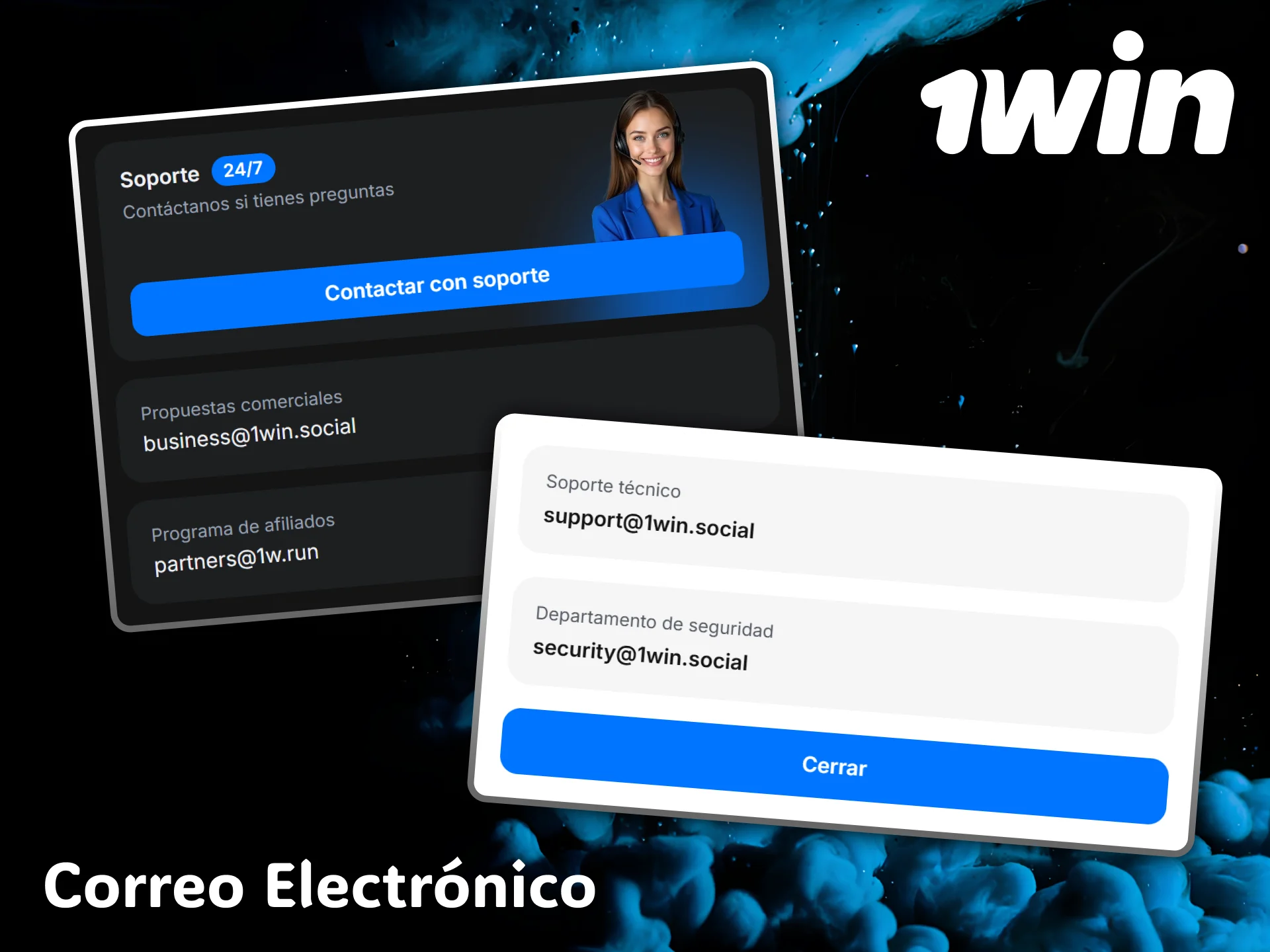 Send your detailed queries by email to 1win's customer service.