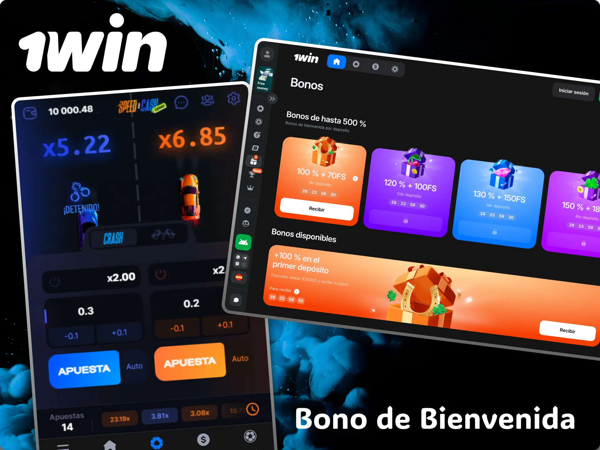 Claim your generous welcome bonus at 1win casino to play to the fullest at Speed-n-Cash.