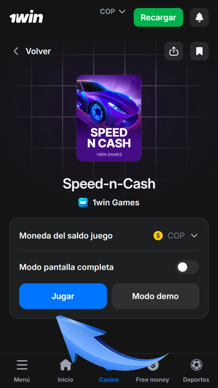 The ultimate race begins in Speed-n-Cash at the modern 1win online casino.