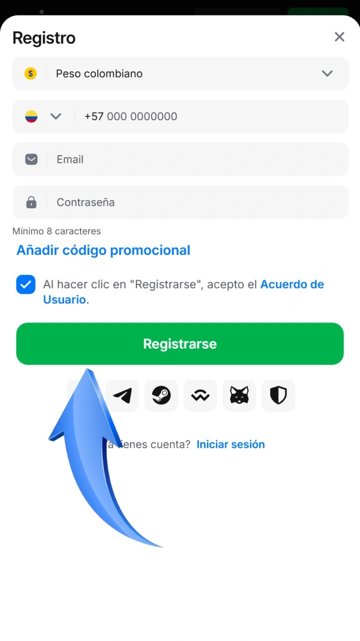 Complete the registration form at 1win and unlock great bonuses for Speed-n-Cash.