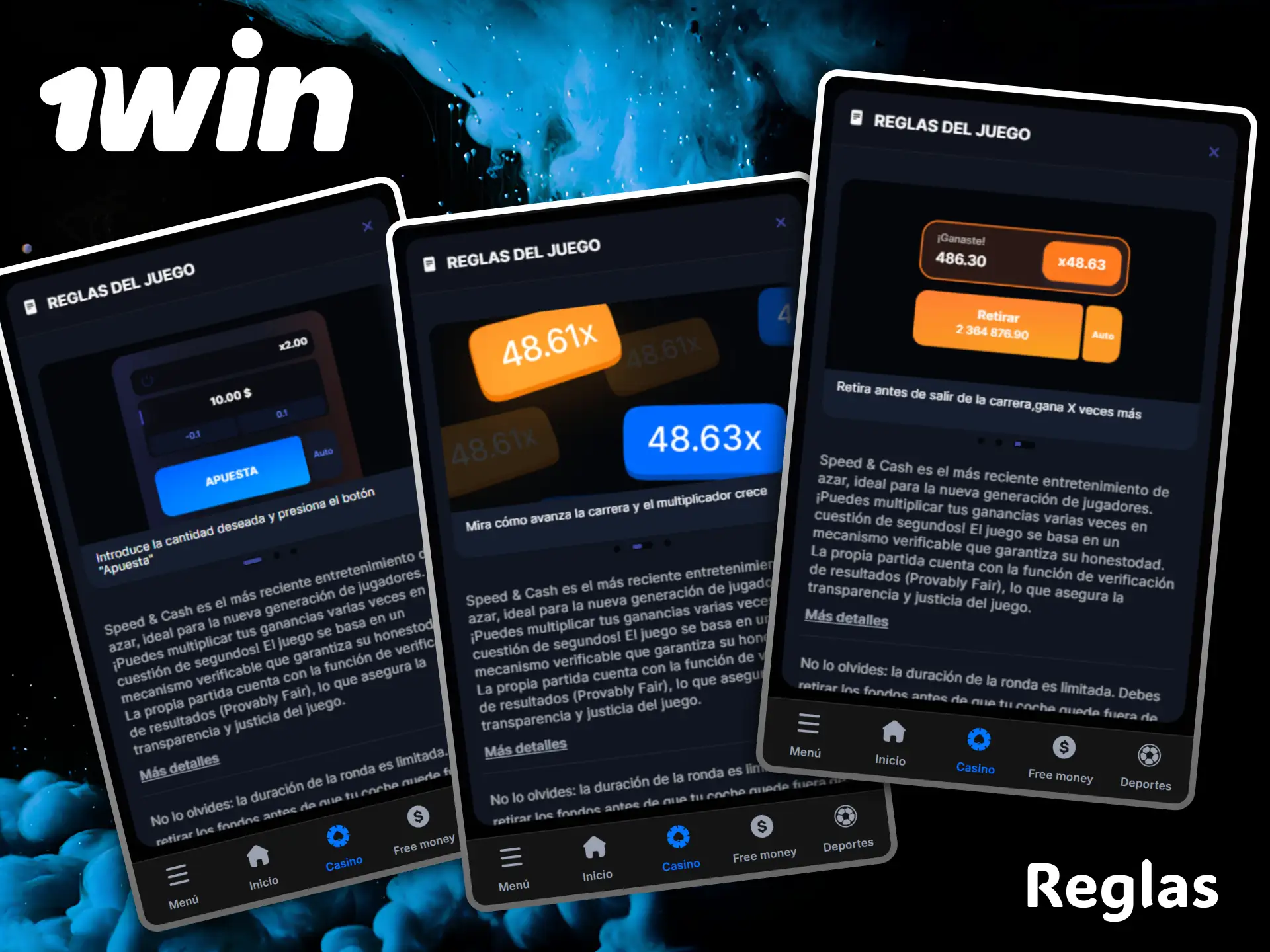 Read the clear rules of Speed-n-Cash to ensure success at 1win casino.