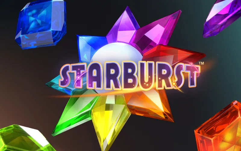 Make your winnings sparkle with the cosmic jewels of the classic Starburst slot at 1win casino.