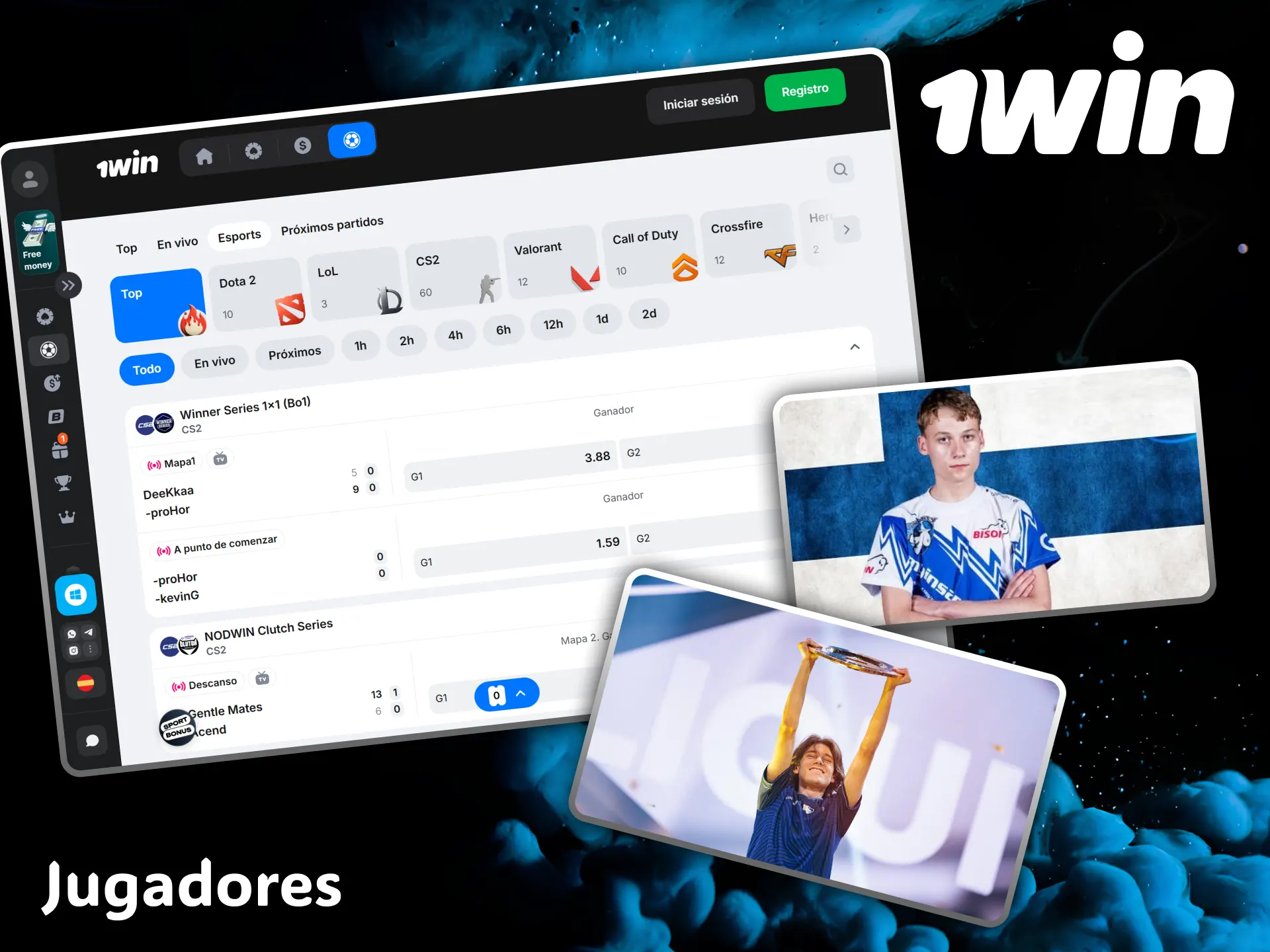 Bet on the top professional StarCraft players using the 1win platform.