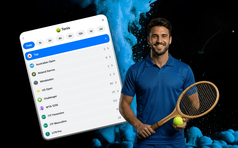 Enjoy every match while supporting your favorite tennis players on 1win's intuitive website.