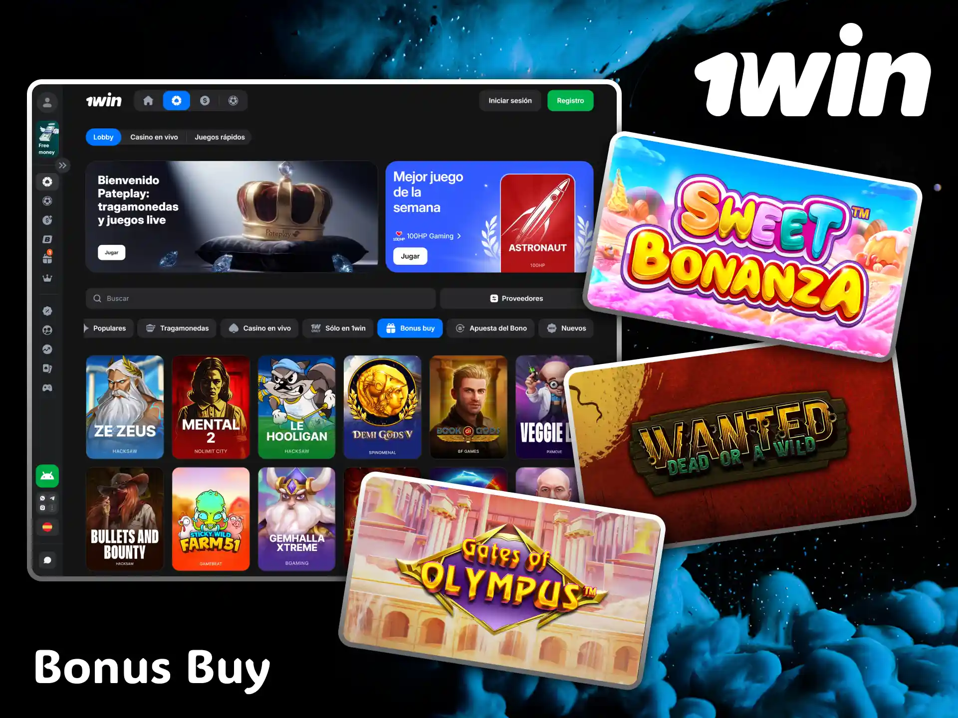Use the Bonus buy option at 1win casino to activate instant bonus rounds.
