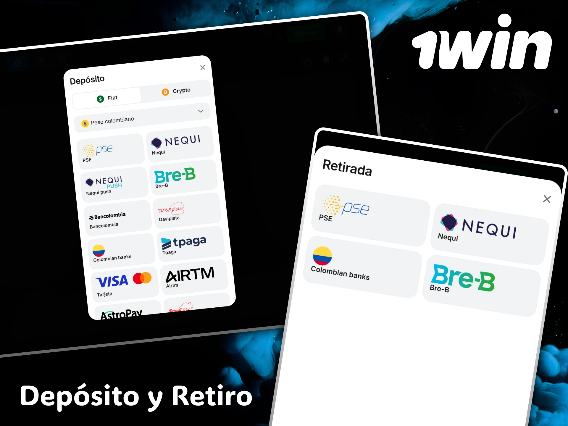 The 1win platform guarantees fully secure, convenient and fast deposit and withdrawal transactions.